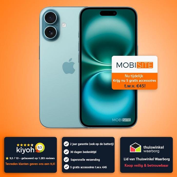 iPhone 16 Plus 256 GB | Nu tijdelijk 5 gratis accessoires, Telecommunicatie, Mobiele telefoons | Apple iPhone, Zonder abonnement