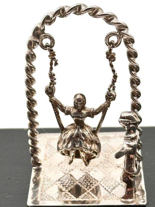 No reserve-Handgemaakte antieke Hollands zilveren miniatuur, Antiek en Kunst, Antiek | Zilver en Goud