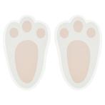 Pasen Tafeldecoratie Sticker Konijn 12cm 10st, Verzenden, Nieuw