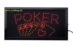 Poker LED bord verlichting lichtbak reclamebord pokerroom, Verzenden, Nieuw