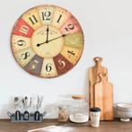 vidaXL Wandklok vintage stijl 60 cm meerkleurig, Huis en Inrichting, Verzenden, Nieuw