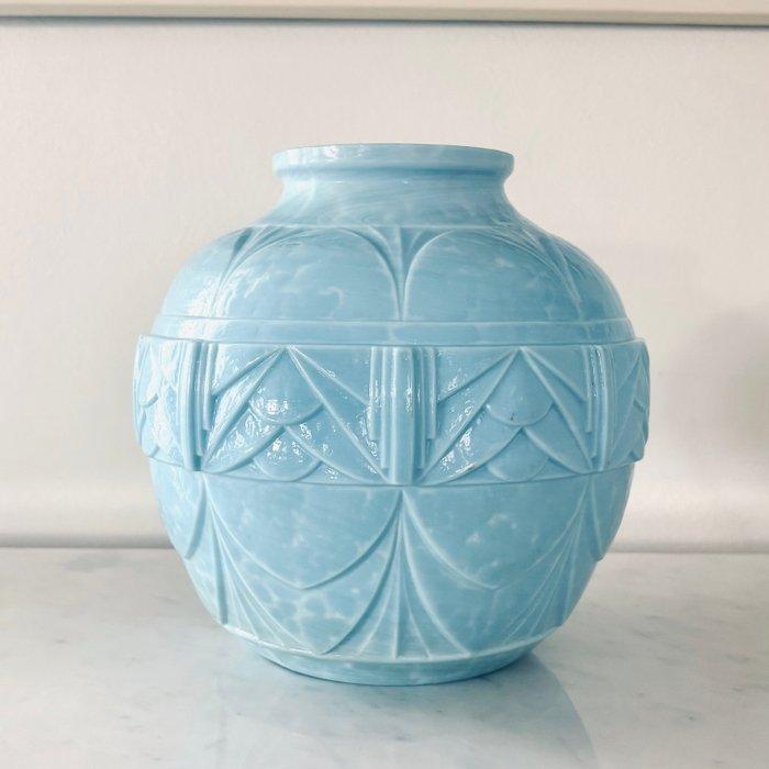 Vaas - Opaline glas, Uraniumglas, Antiek en Kunst, Antiek | Glaswerk en Kristal