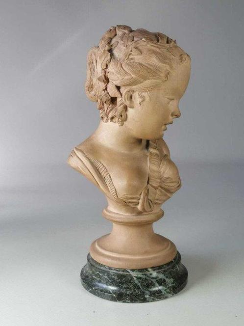 Buste, d’enfant - 27 cm - Terre cuite - 1800, Antiek en Kunst, Antiek | Keramiek en Aardewerk