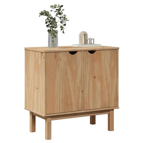 vidaXL Gangkast OTTA 75x40x75 cm massief grenenhout, Huis en Inrichting, Kasten | Overige, Nieuw, Verzenden