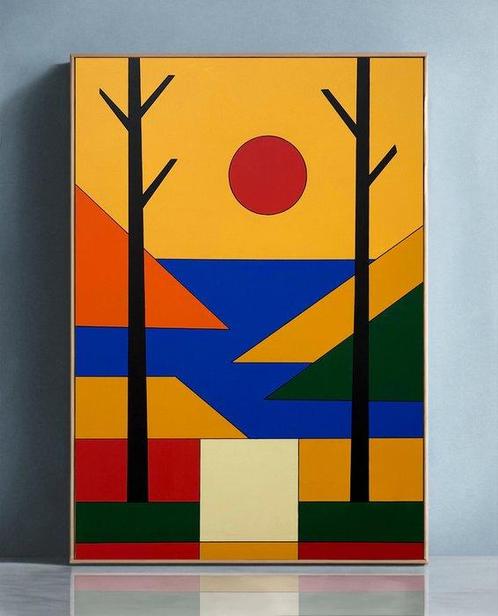 Alejandro Gonzalez - Estructuras del Paisaje 61 - XL - (NO, Antiek en Kunst, Kunst | Schilderijen | Modern