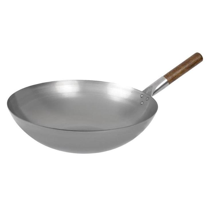 Wokpan | Metaal | Ronde Bodem | Ø380x195(h)mm London Wok, Zakelijke goederen, Horeca | Keukenapparatuur, Nieuw in verpakking, Verzenden