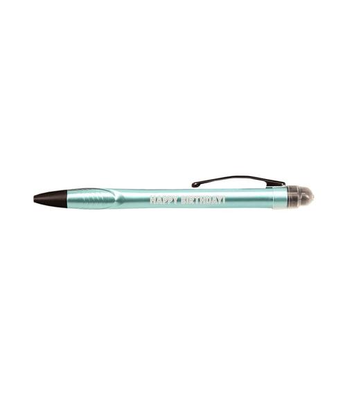 Light Up Pen Happy Birthday 15cm, Hobby en Vrije tijd, Feestartikelen, Nieuw, Verzenden