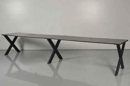 Vergadertafel Solidesk - Zebrano blad - 400 x 80 cm, Zakelijke goederen, Kantoor en Winkelinrichting | Kantoormeubilair en Inrichting