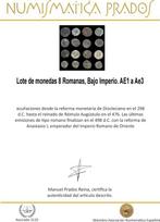 Romeinse Rijk Lote 8 monedas Æ acuñadas entre los siglos III, Postzegels en Munten