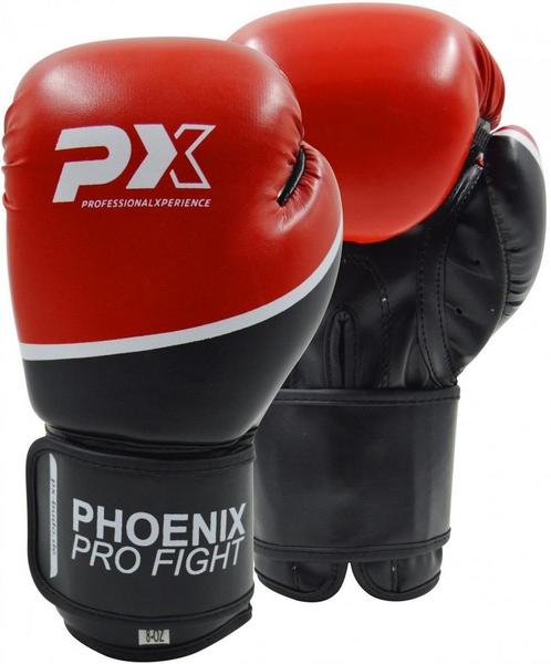 Phoenix PX PRO FIGHT PU bokshandschoenen zwart rood, Sport en Fitness, Vechtsporten en Zelfverdediging