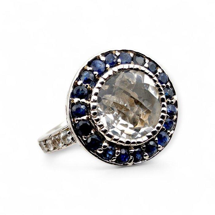 Zonder minimumprijs - Ring Zilver - Sapphire, Bijoux, Sacs & Beauté, Bagues