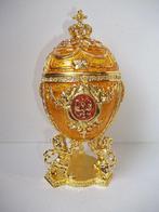 Sieradendoos - Big Yellow Imperial egg - Fabergé style -, Antiek en Kunst