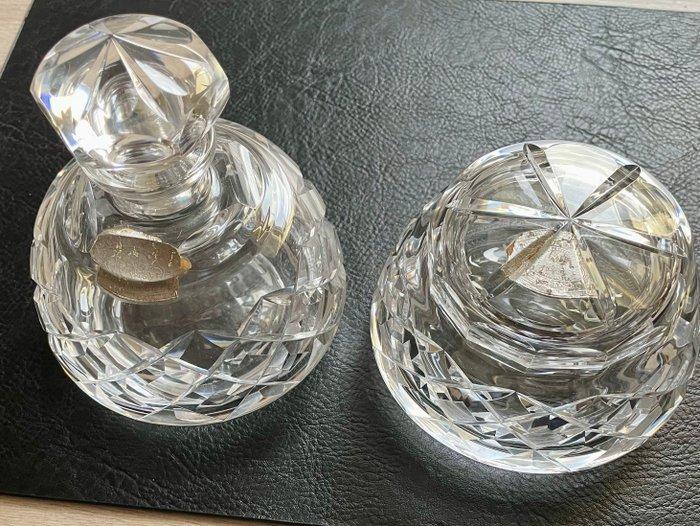 Art Deco Toiletset (2) - Kristal - Toiletset Val Saint Lambe, Antiek en Kunst, Antiek | Glaswerk en Kristal