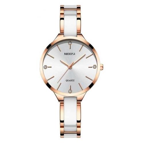 Luxe Horloge voor Dames - Keramische Armband Klok Kwarts, Handtassen en Accessoires, Smartwatches, Nieuw, Verzenden
