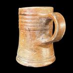 Middeleeuws Raeren steengoed Bierpint - Stoneware ribbed ale