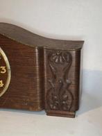 Klok - Art Deco Hout, Messing - 1930-1940, Antiek en Kunst