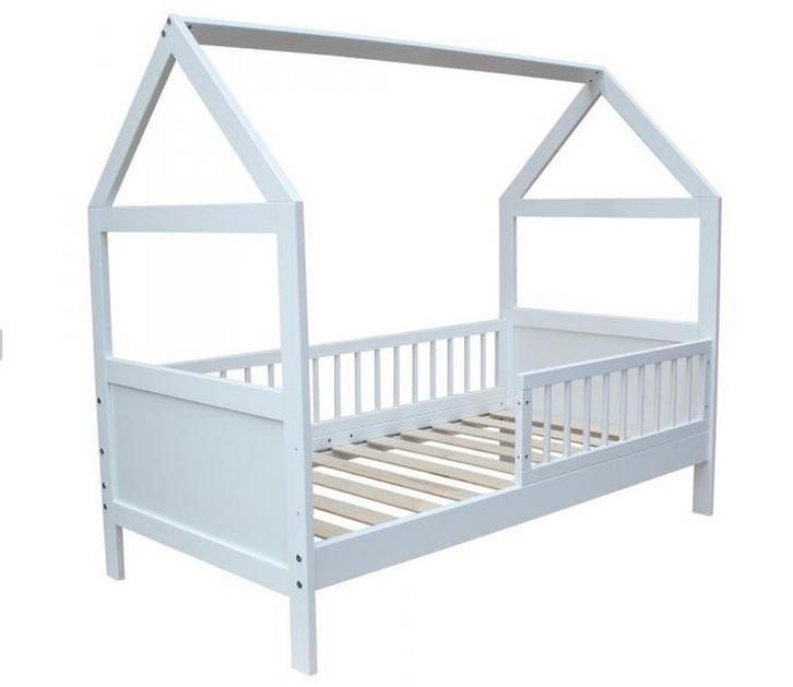 Peuterbed huisje - 140 x 70 cm - massief vurenhout, Kinderen en Baby's, Kinderkamer | Bedden, Nieuw, Ophalen of Verzenden