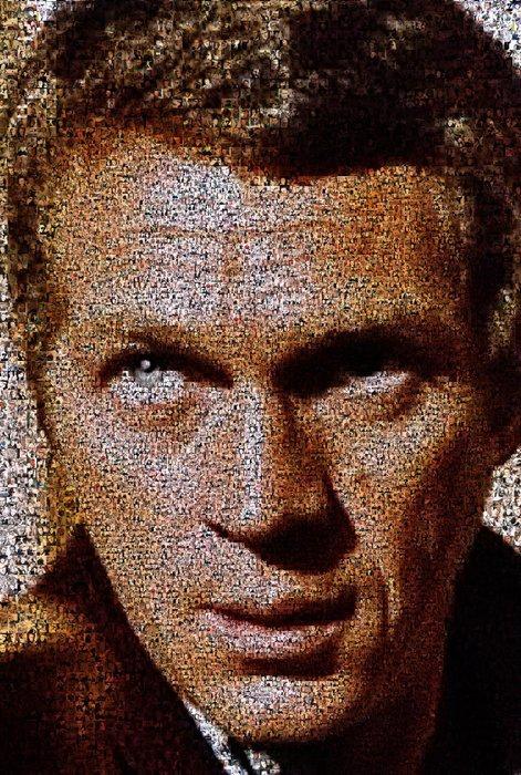 David Law - Crypto Steve McQueen X - Format XL 60x60, Antiek en Kunst, Kunst | Designobjecten