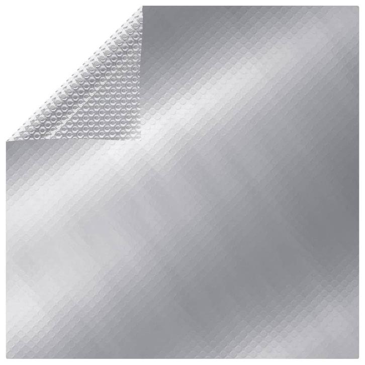 vidaXL Zwembadhoes 450x220 cm PE zilverkleurig, Tuin en Terras, Zwembaden, Nieuw, Verzenden