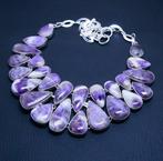 Zilver, Amethist - Kraagketting