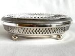 Verzilverde tafelstoof “chauffe-plats / réchaud de table” -