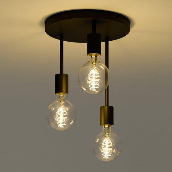 2dekans | Nolt Plafondlamp - Plafonniere - 3x E27 Lamp -, Huis en Inrichting, Lampen | Plafondlampen, Ophalen of Verzenden