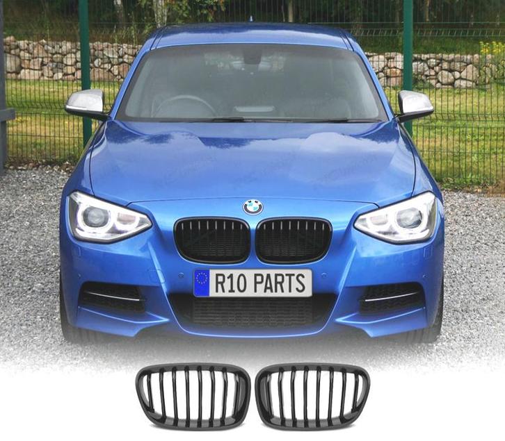 CALANDRES AVANT BMW F20 F21 LOOK M PERFORMANCE NOIR BRILLANT, Auto-onderdelen, Carrosserie, Verzenden