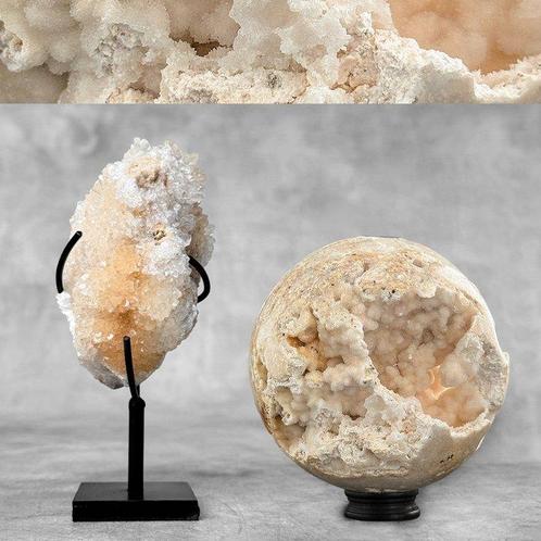 GEEN RESERVE PRIJS - Geweldig Paar Cube Calciet en Witte, Antiek en Kunst, Kunst | Designobjecten