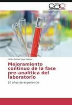Mejoramiento continuo de la fase pre-analitica del, Vega Salinas Carlos Rafael, Verzenden