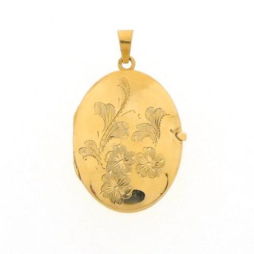 Vintage gouden medaillon hanger | Floraal design, Bijoux, Sacs & Beauté, Bracelets à breloques, Enlèvement ou Envoi