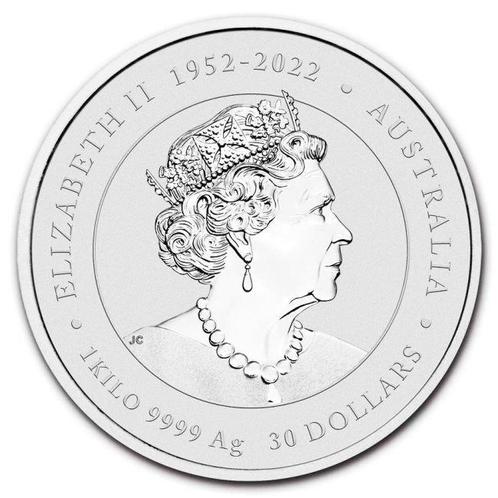 Australië. 30 Dollars 2024 1 Kilo $30 AUD Australian Silve, Postzegels en Munten, Edelmetalen en Baren