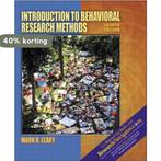 Introduction to Behavioral Research Methods 9780205396764, Verzenden, Gelezen, Mark R. Leary