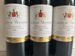 1995 Château Moulinet - Pomerol - 3 Flessen (0.75 liter), Verzamelen, Wijnen, Nieuw