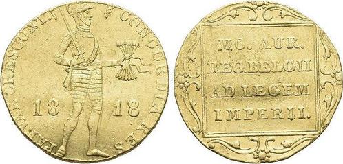 Goud-dukat 1818 Nederland-koenigreich Wilhelm I 1815-1840, Timbres & Monnaies, Monnaies & Billets de banque | Accessoires, Envoi