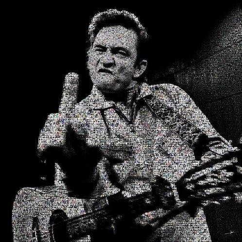 David Law - Crypto Johnny Cash XXL, Antiek en Kunst, Kunst | Schilderijen | Modern
