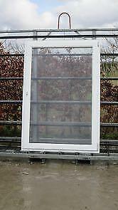 pvc raam , chassis van 123 x 179  wit / staalblauw, Doe-het-zelf en Bouw, Raamkozijnen en Schuifdeuren