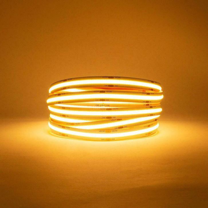 LED Strip COB - 5 Meter los - 2700k - warm wit - 320LED/m, Huis en Inrichting, Lampen | Overige, Ophalen of Verzenden