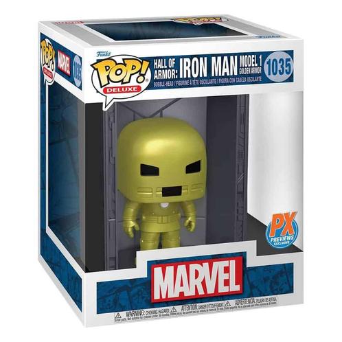 Funko pop! Deluxe 1035 Hall of armor: Iron man Model 1 Go..., Verzamelen, Poppetjes en Figuurtjes, Nieuw, Ophalen of Verzenden
