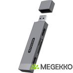 Sitecom USB Stick Card Reader with 2 USB ports, Computers en Software, Verzenden, Nieuw