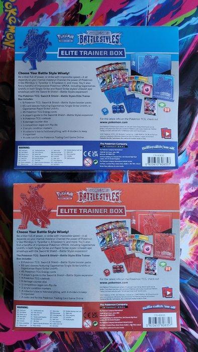 Pokémon - 2 Elite trainer box - Sword & Shield Battle Styles, Hobby & Loisirs créatifs, Jeux de cartes à collectionner | Pokémon