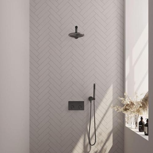 Thermostatische Inbouwdoucheset Brauer Carving Recht Met, Doe-het-zelf en Bouw, Sanitair, Kraan, Nieuw, Chroom, Ophalen of Verzenden