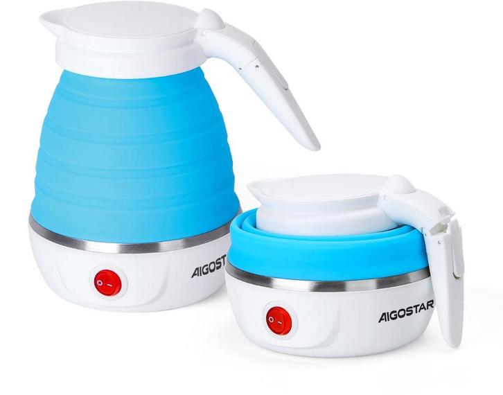 Waterkoker - Elektrisch - 0.6L - 1000W - Blauw, Huis en Inrichting, Woonaccessoires | Overige, Verzenden