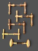 Antiek Deurklink (5) - 1800-1850 - massief messing / brons