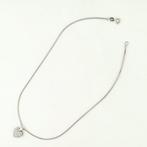 Ketting met hanger - 18 karaat Witgoud - 0.92ct. tw. Diamant