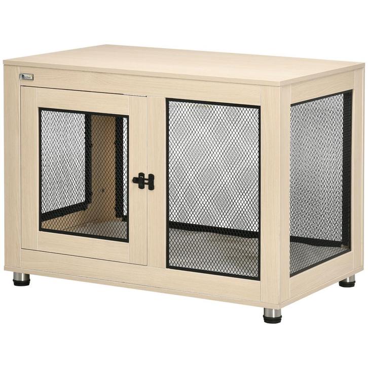 Hondenkennel - Robuust - Veiligheid - Houtkleur, Dieren en Toebehoren, Honden-accessoires, Nieuw, Ophalen of Verzenden