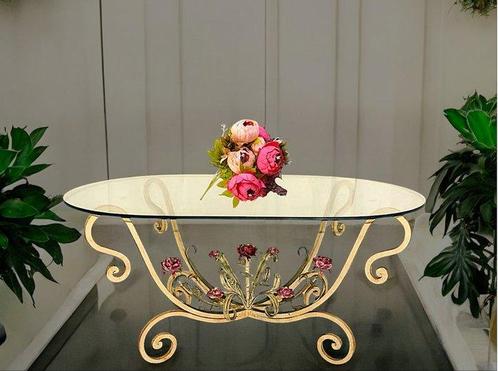 slcillumina - MG - Table - TV.OV.F - Fer forgé - Table en, Antiek en Kunst, Curiosa en Brocante