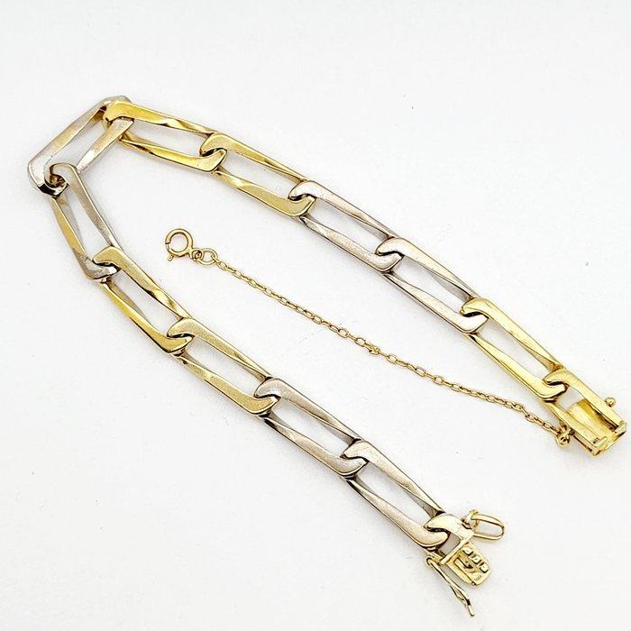 Armband - 18 karaat Geel goud, Witgoud, Handtassen en Accessoires, Armbanden
