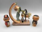 Ensemble unique et charmant de petites poupées kokeshi. -, Antiek en Kunst