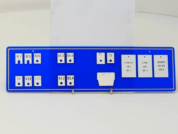 Sein tableau bord (e 1:1, Spoorwegen 1:1), Verzamelen, Spoorwegen en Tram, Overige typen, Gebruikt, Ophalen of Verzenden