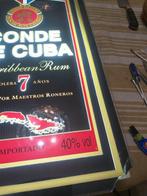 Cartel Ron Conde de Cuba - demiblod - Lichtbord - Hars, Antiek en Kunst